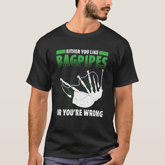 Bagpipes For Bagpiperist Bagpipe Player Bagpiping  T-shirt (Voorkant)
