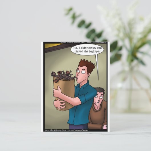 Bagpipes Funny Gifts T - shirts Mokken Kaarten enz (Staand voorkant)