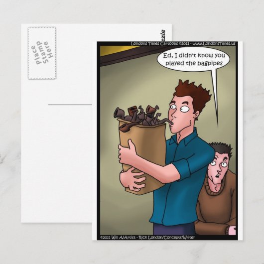 Bagpipes Funny Gifts T - shirts Mokken Kaarten enz (Voorkant / Achterkant)