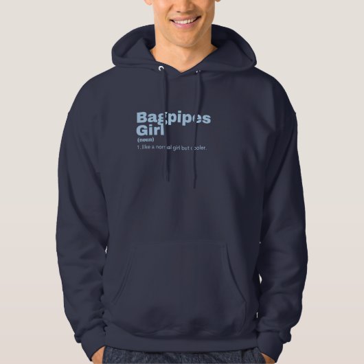 Bagpipes Girl - Bagpipes  Hoodie (Voorkant)
