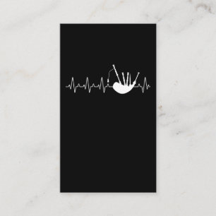 Bagpipes Heartbeat Musician Bagpipe Player Visitekaartje