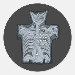 Bagpipes in je hart - Scottish Ed. Sticker