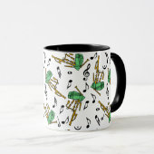 Bagpipes Music Note Pattern Mok (Voorkant rechts)