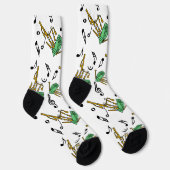 Bagpipes Music Note Pattern Sokken (Rechts)