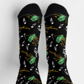 Bagpipes Music Note Pattern Sokken (Top)