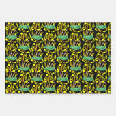 Bagpipes Muzieknoten Inpakpapier Vel (Voorkant 3)