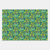 Bagpipes Muzieknoten Inpakpapier Vel (Voorkant)