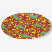 Bagpipes Muzieknoten Papieren Bordje (Gekanteld)