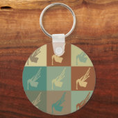 Bagpipes Pop Art Sleutelhanger (Voorkant)