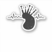 Bagpipes Pulse Scotland Heartbeat Sticker (Voorkant)