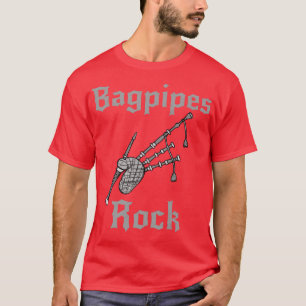 Bagpipes Rock Schotse muzikant Rock Gothic T-shirt