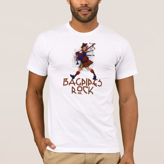 Bagpipes Rock. T-shirt (Voorkant)