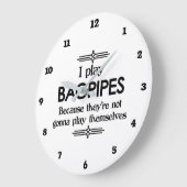 Bagpipes - Speel zelf Funny Deco Music Grote Klok (Hoek)