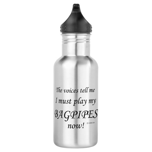Bagpipes Stemmen zeggen dat hij moet spelen Waterfles (Rechts)