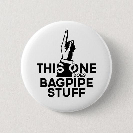 Bagpipes Stuff - Funny Bagpipes Music Ronde Button 5,7 Cm (Voorkant)