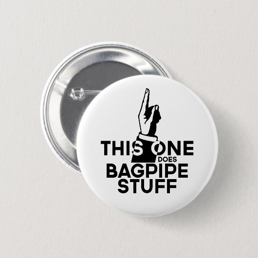 Bagpipes Stuff - Funny Bagpipes Music Ronde Button 5,7 Cm (Voorkant /achterkant)