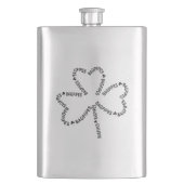 Bagpipes Text Shamrock Flacon (Voorkant)