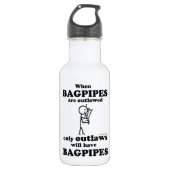 Bagpipes verboden waterfles  (Voorkant)