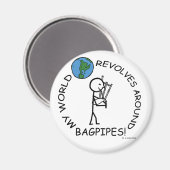 Bagpipes - Wereld revolveert rond Magneet (Voorkant / Achterkant)
