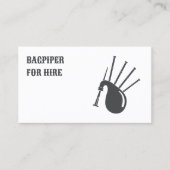 Bagpiping Custom QR Visitekaartje (Voorkant)