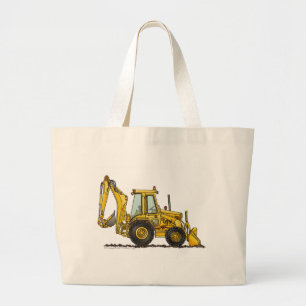 Bags/Tassen voor de constructie van backhoe-digita Grote Tote Bag