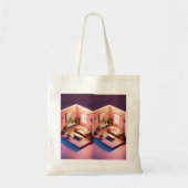 BAGSMART Canvas tas voor Dames, Lichtgewicht Puffy (Voorkant)