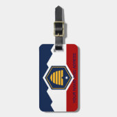 Bagtag met vlag van Utah, VS Bagagelabel (Voorkant verticaal)
