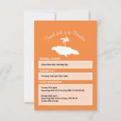 Bagtag naar Jamaica Save The Date (Achterkant)