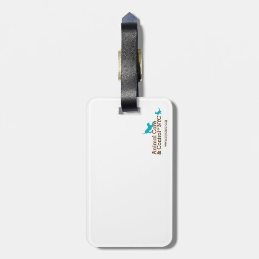 Bagtag "Walter de kat" Bagagelabel (Achterkant verticaal)