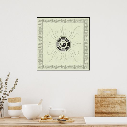 Bagua met bevonden poster (Keuken)