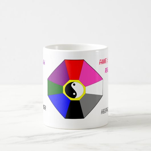 BAGUA met kleuren en labels - mok (Center)