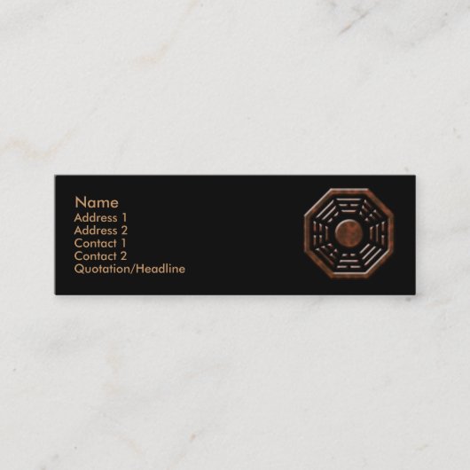 Bagua-profielkaart Mini Visitekaartje (Voorkant)