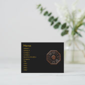 Bagua-profielkaart Visitekaartje (Staand voorkant)