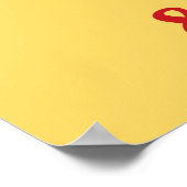 Bagua Red - FengShui Poster (Hoek)