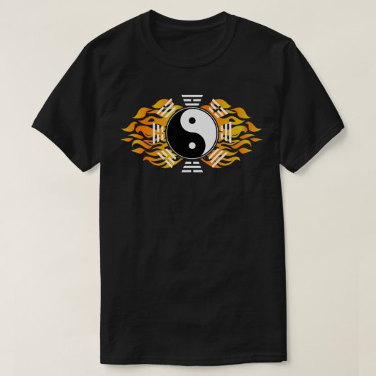Bagua Zhang Yin Yang Chinese martial Arts Circle T-shirt (Design voorkant)