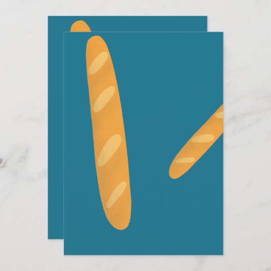 Baguetbroodbuis Kaart (Voorkant / Achterkant)