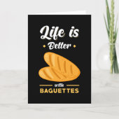 Baguette Bread Gezegde Funny Kaart (Voorkant)