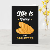 Baguette Bread Gezegde Funny Kaart (Gele Bloem)