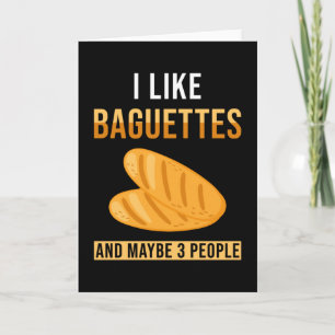 Baguette Bread Gezegde Funny Kaart