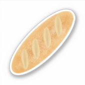 Baguette Bread Loaf Sticker (Voorkant)