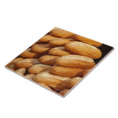 Baguette, brood, te koop op straat door hawker. tegeltje (Zijkant)