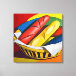 Baguette - Canvas Kunstprint Afdruk