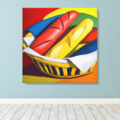 Baguette - Canvas Kunstprint Afdruk (Insitu (Houten vloer))