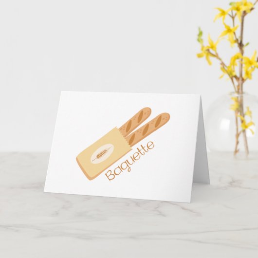 Baguette Kaart (Gele Bloem)