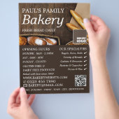 Baguette, roestbakkerijen, bakkerijwinkel Advert. Flyer (Hand)