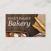 Baguette, roestbakkerijen, bakkerijwinkel, vers visitekaartje (Voorkant)