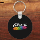Baguette trots sleutelhanger (Voorkant)