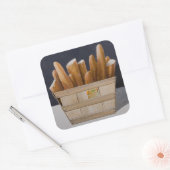 Baguettes 2010 vierkante sticker (Envelop)