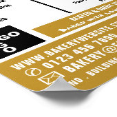 Baguettes, bakkerijen, Bakkerijproducten, Advert. Poster (Hoek)