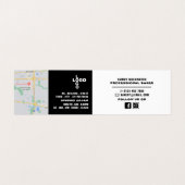 Baguettes, bakkerijen, bakkerijwinkel, gedetaillee visitekaartje (Binnenkant ongevouwen)